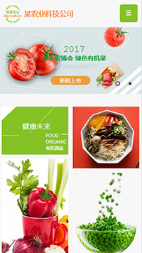 农业/酒业/红酒网站设计某农业科技公司 有机蔬菜