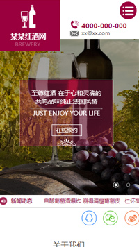 农业/酒业/红酒网站设计某某红酒网