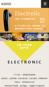 IT科技/软件网站设计某某科技 蓝牙耳机