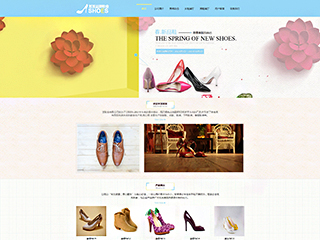 服装/鞋帽/箱包网站建设某某鞋业品牌