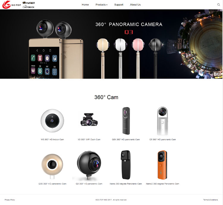 外贸网站建设产品展示